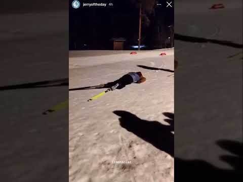 Skier Faceplant