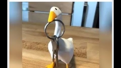 3D Printing Untitled Goose Game Goose from Thingiverse | Creality Ender 3 v2 | LIVE