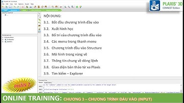 [Plaxis 3D] - Phần 2_Chương 3: Chương trình đầu vào - Khái quát chung | @NGUYENQUOCTOI