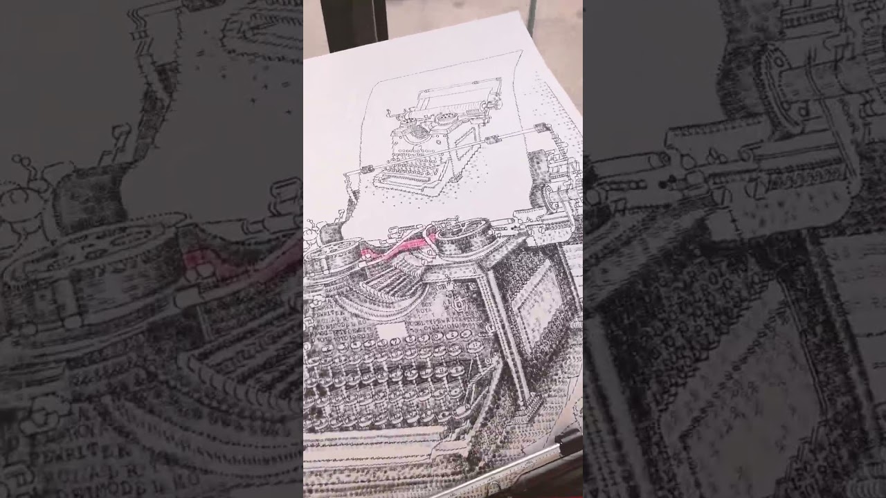 Typewriter typing a Typewriter ASMR | James Cook Artwork