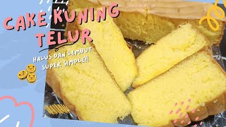 EGG YOLK CAKE RECIPE//SMOOTH, DENSE AND SOFT//WITHOUT RISER