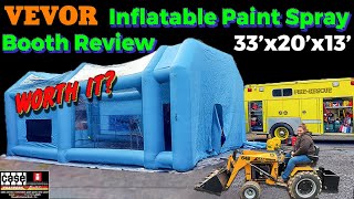 VEVOR Inflatable Paint Spray Booth Review 33x20x13 First Use Is This Beast Worth It? Real World Use.