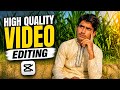 Video editing in CapCut — professional video editing, converting 4K videos to 8K :