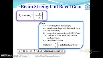 Bevel Gear Design_Machine Design-II_Part-01