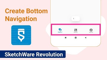 How To Create Bottom Navigation In SketchWare Revolution|Hindi|AndroidBulb