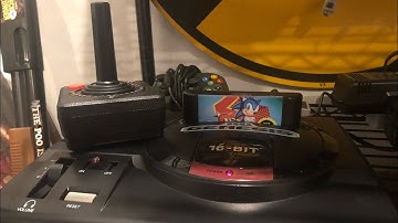 Playing sonic with Atari controller because I was bored