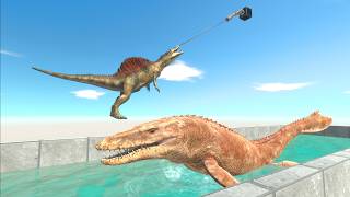 Who Is Better at Swinging on a Rope? - Dinosaur Ninja Warrior screenshot 3