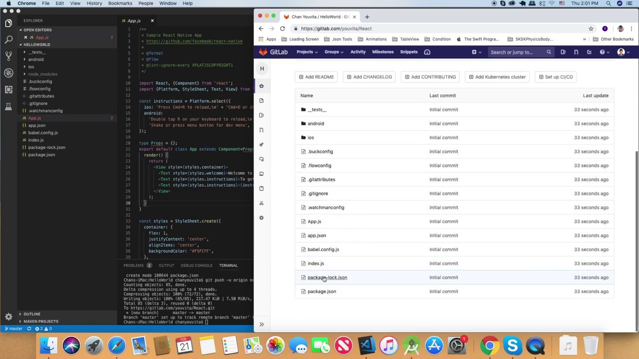 React Native: Source Control in Visual Studio Code - YouTube