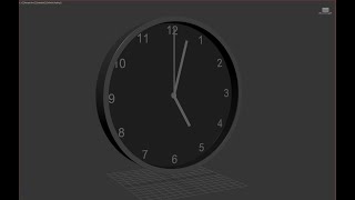 How to model clock in 3ds max