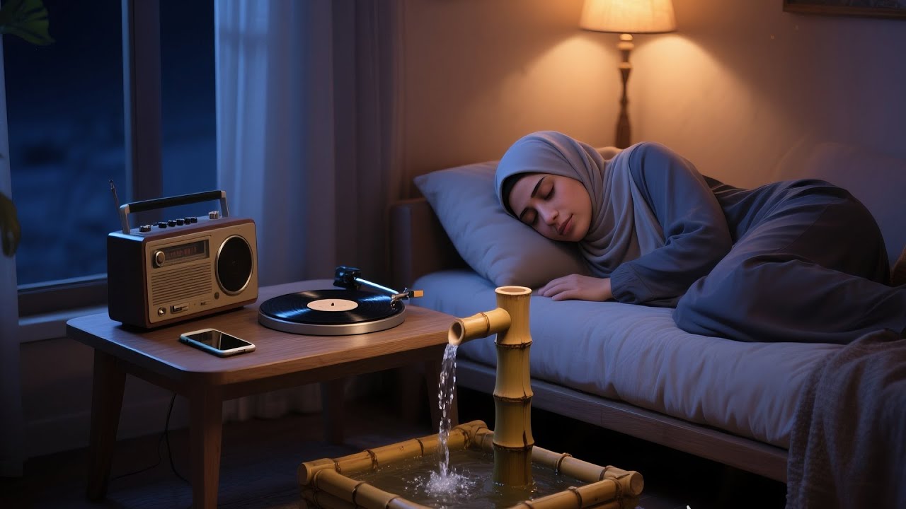 Fredelig søvn i naturen med vind og blader