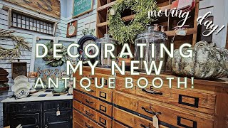 Decorate my New Antique Booth with Me! How to stage a vintage booth.