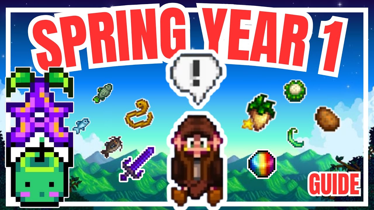 Stardew Valley Year One: Spring Guide #RESPAWNRecruits - YouTube
