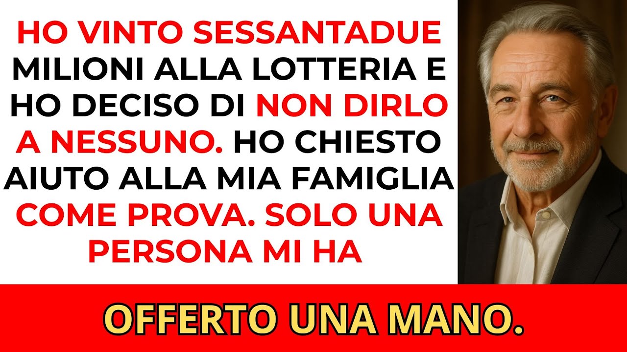 Ho vinto sessantadue milioni alla lotteria ma non l’ho detto a nessuno — poi ho chiesto aiuto alla..