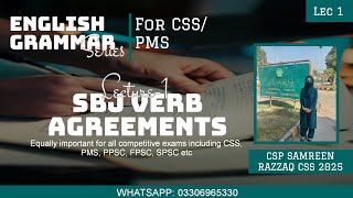 English grammar Lectures | CSS PMS | LEC 1 | SAMREEN RAZZAQ CSP 