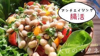 【大豆のマリネ 】野菜や果物と合わせて美味しいヴィーガンサラダを手軽に作るための保存食です♪Vegan対応｜Soy beens marinated salad