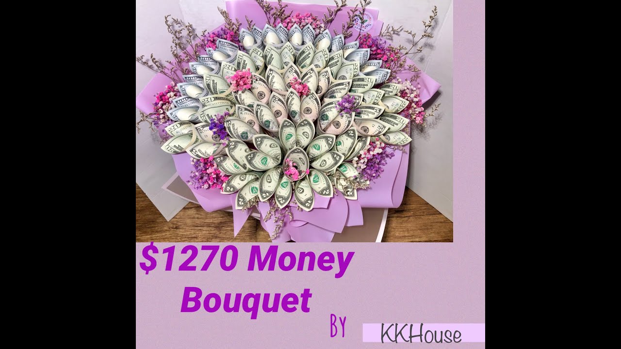 How to make 25 Bills Money Bouquet by KK House 