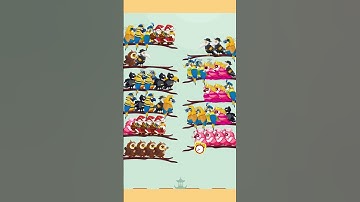 bird sort 2 color puzzle game #gameplay #games #game #gaming # птицы 🐦