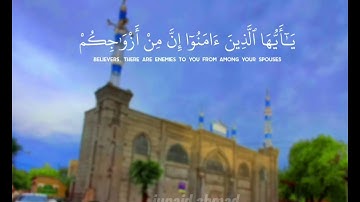 الله لا اله الا هو وعلى الله فليتوكل المؤمنون_ كروما قران الكريم-سورة التغابن -شيخ رعد الكردي