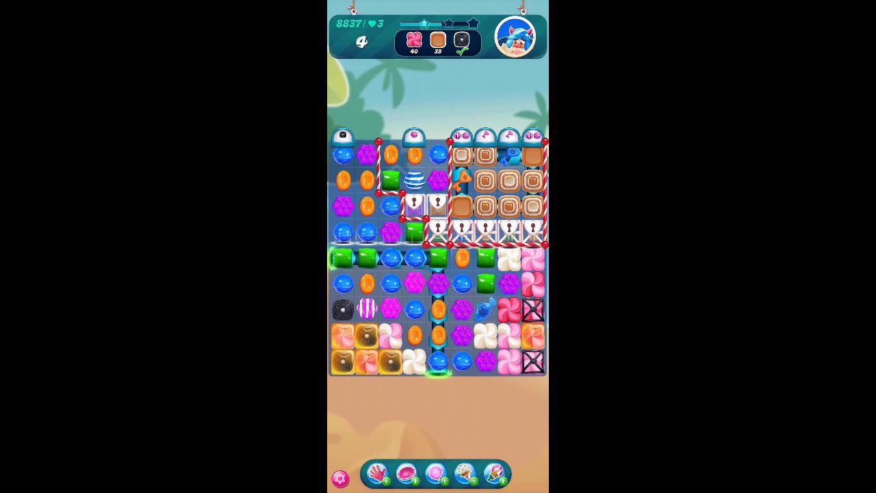Candy Crush Saga Live Streaming Hard  level