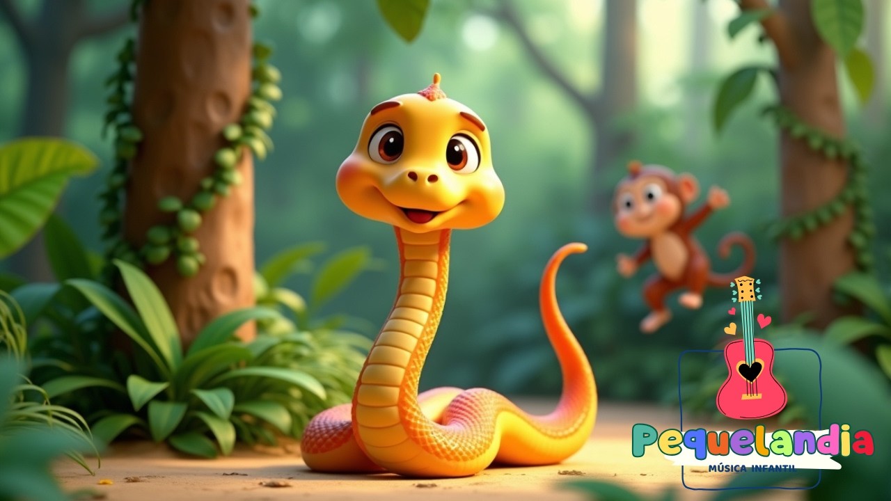 🐍🌍 Serpientita Deslizante | Canciones Infantiles | Música Infantil Educativa y Divertida