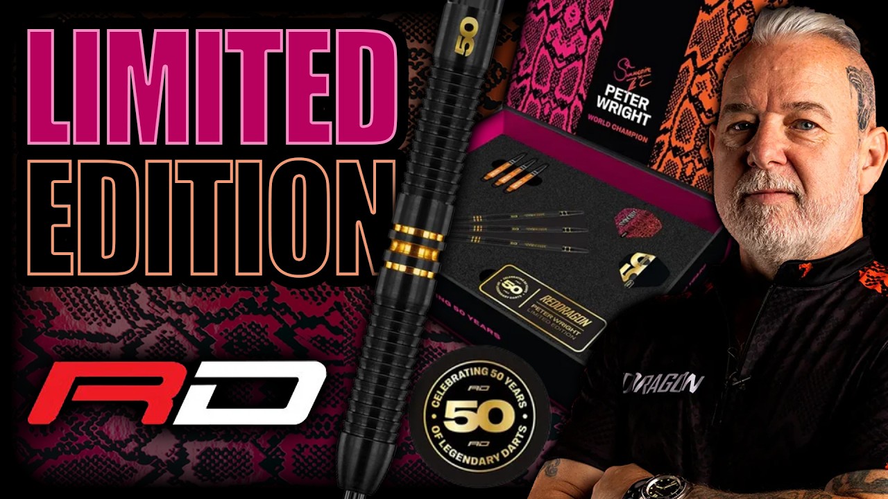 Red Dragon's EXCITING Peter Wright 50 Year Player Edition Darts