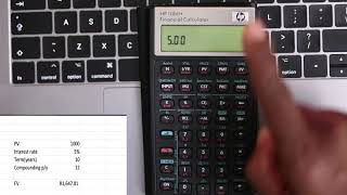 Calculating Future Value of a Bond, using HP 10 BII+ Financial Calculator screenshot 3