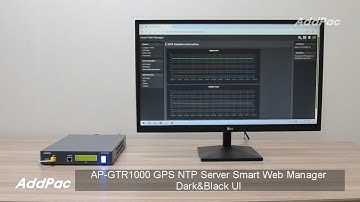 AP-GTR1000 GPS NTP Server Smart Web Manager Dark UI(AP-GTR1000 소형 GPS NTP 시각동기장치 웹 관리S/W 다크 UI )