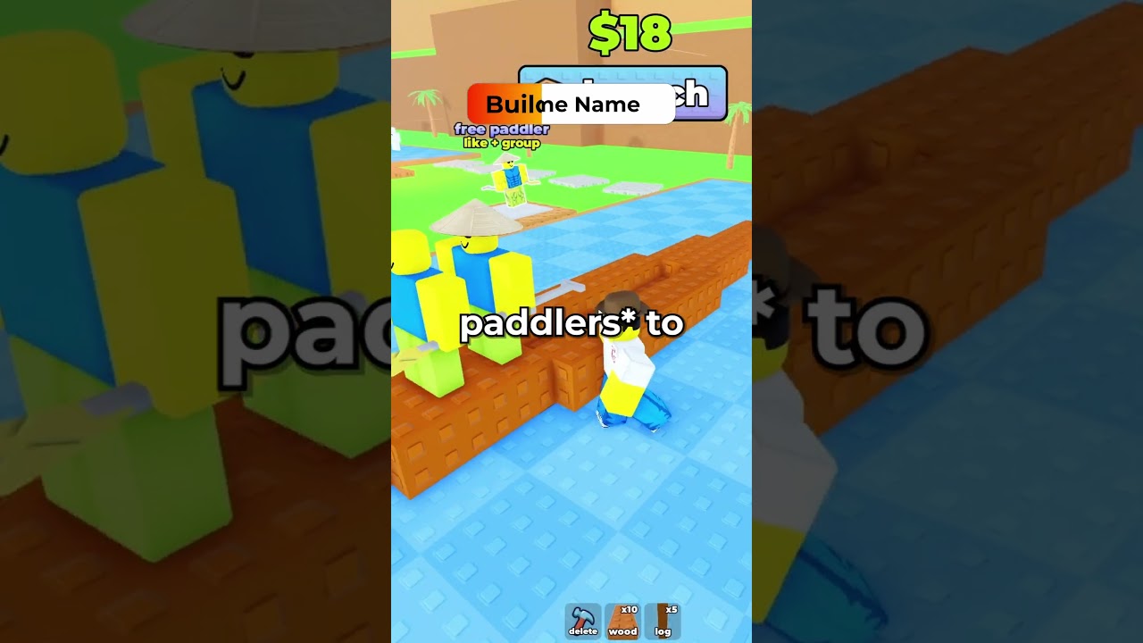 Roblox Game: Build a Kayak