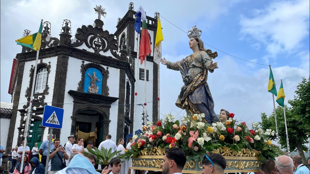 LIVE: Saida Procissão Nossa Senhora dos Anjos 👼 Fajã de Baixo  / Ponta Delgada Açores 🇵🇹 15.08.2025