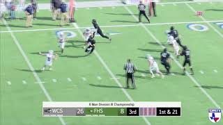 6 Man Division III Football State Championship Highlights