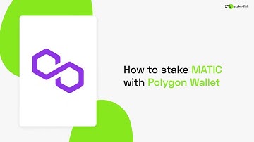 How to stake MATIC with Polygon Wallet
