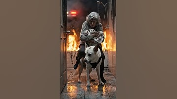 Brave K9 Police Dog Rescues Woman and Kittens From House Fire