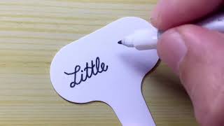 Little Tree - Diy Tree Label How To Write English Cursive Writing Beautiful Cursive Handwriting