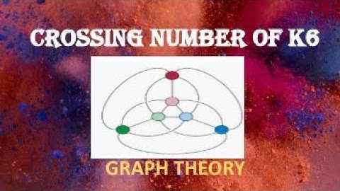CROSSING NUMBER OF K6   COMPLETE GRAPH WITH 6 VERTICES
