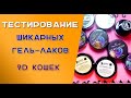 Тестирование шикарных  гель лаков - 9D кошек