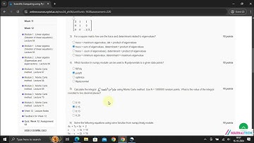 NPTEL Swayam Scientific Computing using Python Week12 Assignment 12 Solution July 2024