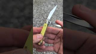 Case Yellow Delrin Peanut Pocket Knife #shorts