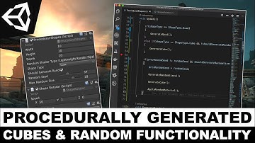 Unity3d Procedural Generation - Creating Cube Meshes, Normals, and Randomness Options in Inspector