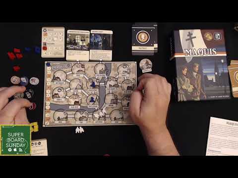 Maquis Boardgame Playthrough