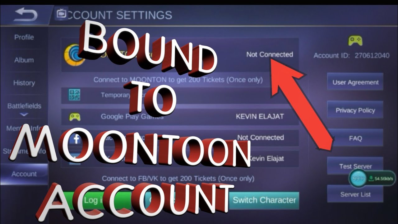 HOW TO BOUND YOUR MOBILE LEGENDS ACC.ON MOONTOON(TAGALOG ...