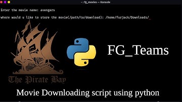 Build Movie Downloading script python piratebay using selenium & libtorrent || By FG_Teams
