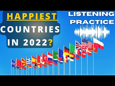 ⁣English Listening Practice: What Countries Are The Happiest In 2022? | English MasterClass #LearnEng