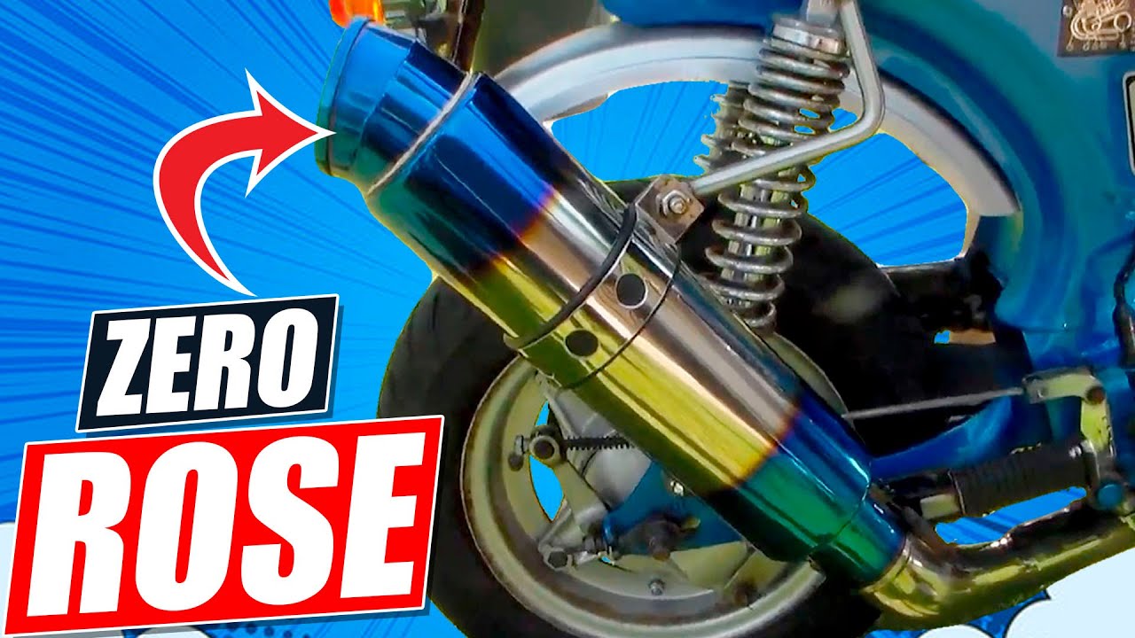 Skyteam Dax Zero Rose Style Exhaust Sound Check YouTube