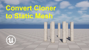 How to convert cloner to static mesh in Unreal Engine 5