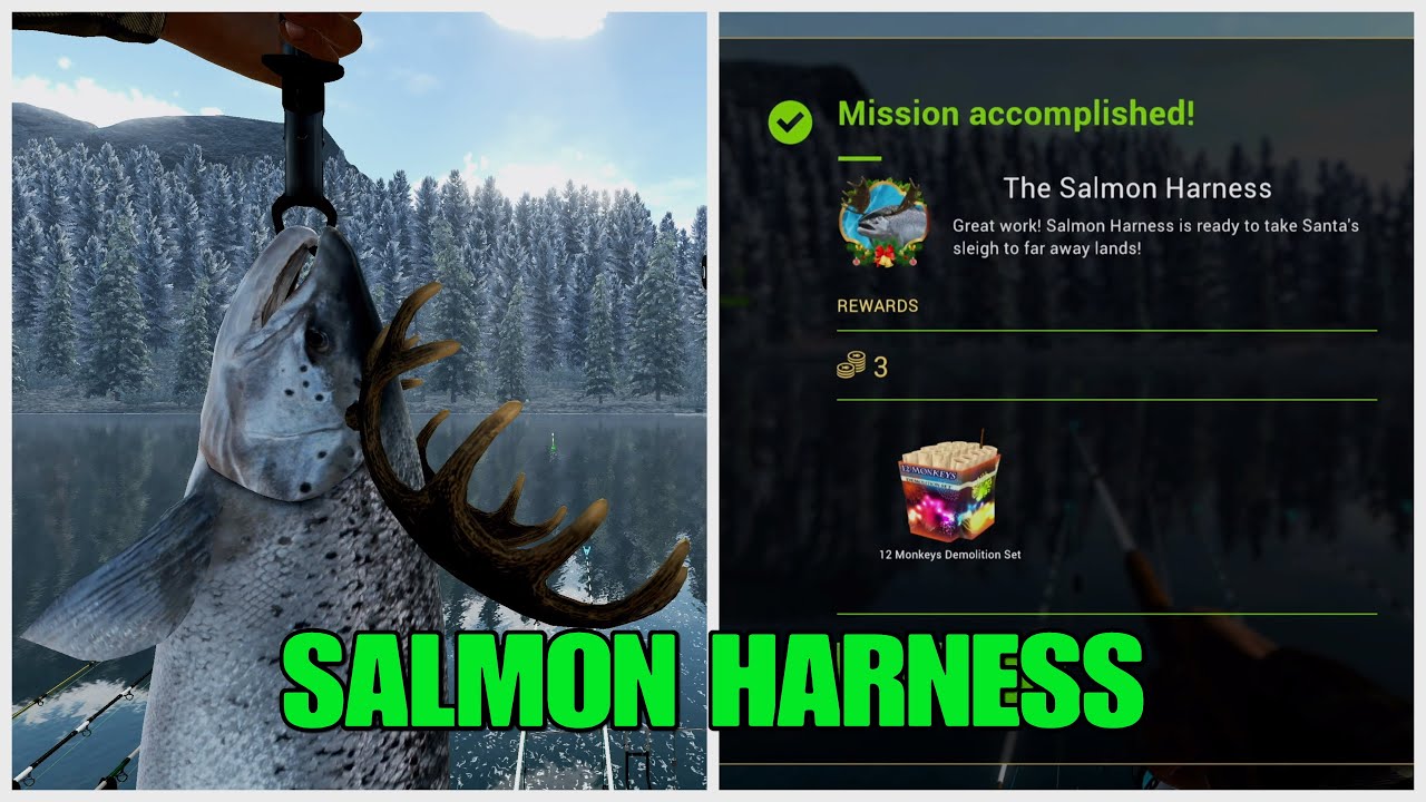 The Salmon Harness - Christmas Holiday Event Mission - Whitemoose Lake - Fishing Planet