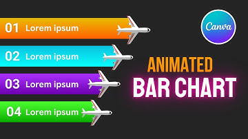 How to create Animated Bar Chart in Canva l Canva Tutorial l easy canva