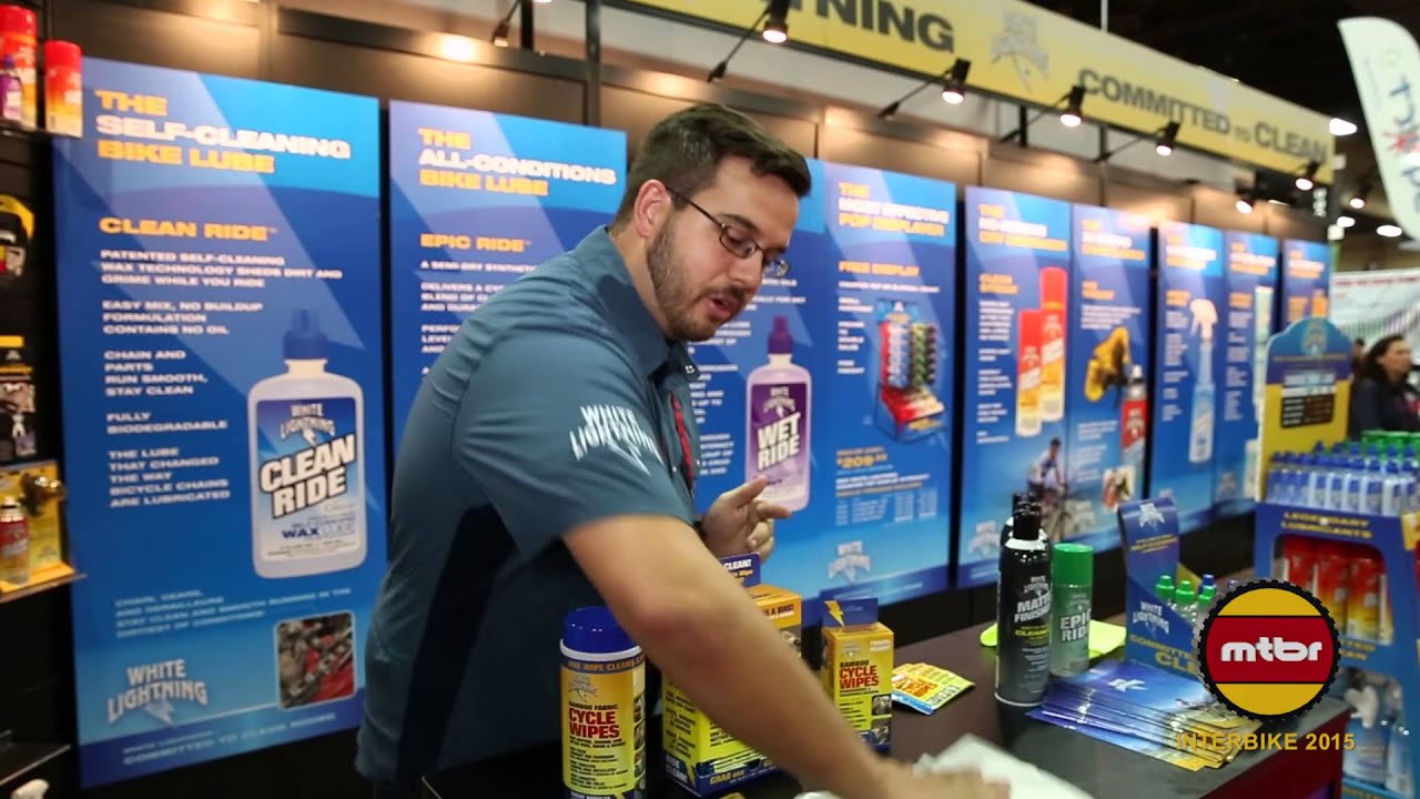 Interbike 2015: White Lightning Bamboo Cycle Wipes, Matte Finisher and the Trigger