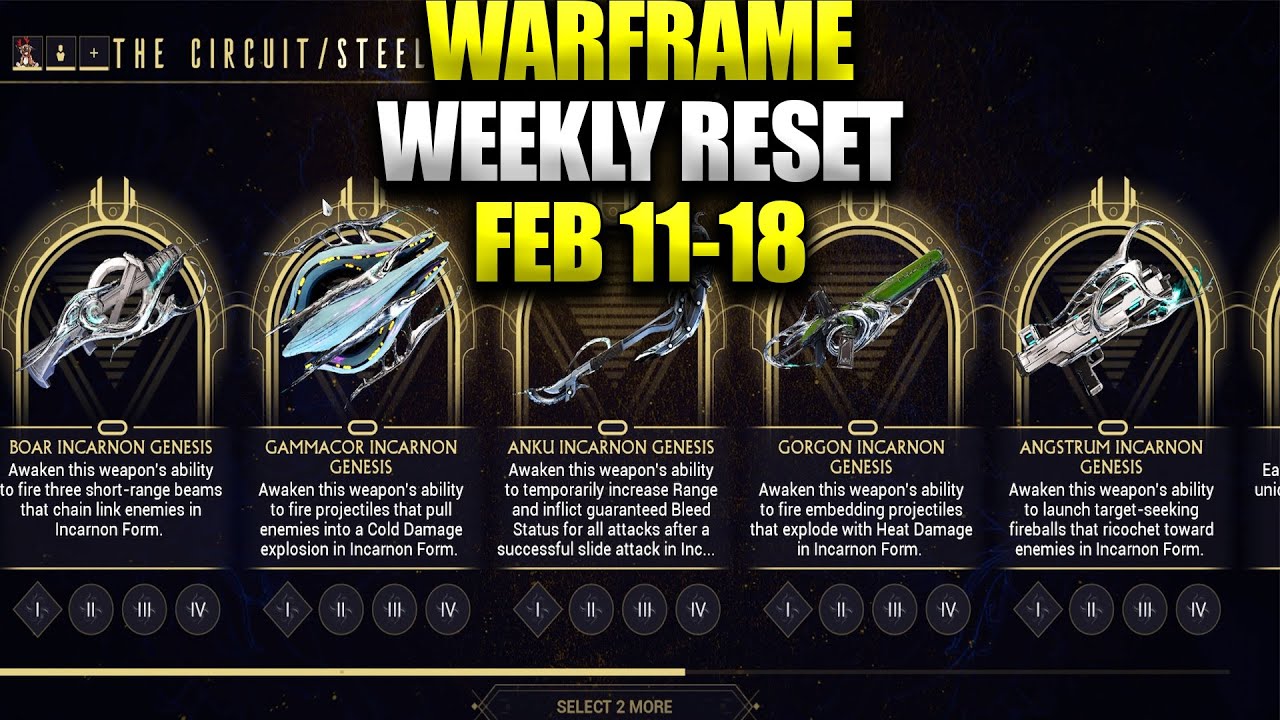 What Week Rotation Is Incanon Warframe Warframe Weekly Incarnons Reset Feb 11-18! Nightwave New Teshin Shop ...