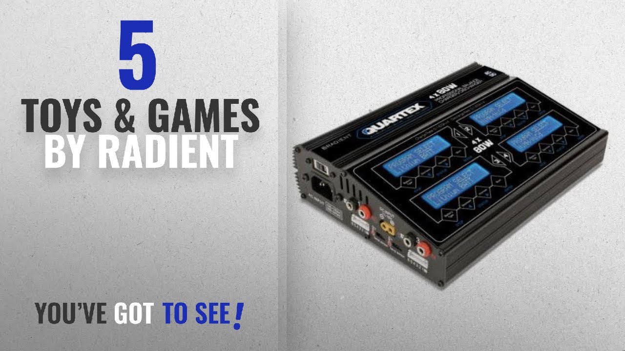 Top 10 Radient Toys & Games [2018]: Radient RDNA0448 Quartex 4x80W Charger (US)