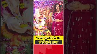 Palak Muchhal: पलक मुच्छल के घर में विराजे बप्पा #palakmuchhal #shorts #viral #aajtak